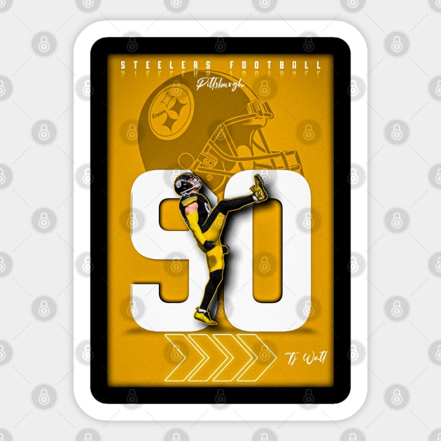 Tj watt 90 Sticker by NFLapparel